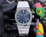 Copy Audemars Piguet Royal Oak watch Blue Dial Silver Bezel Stainless Steel Strap 41mm